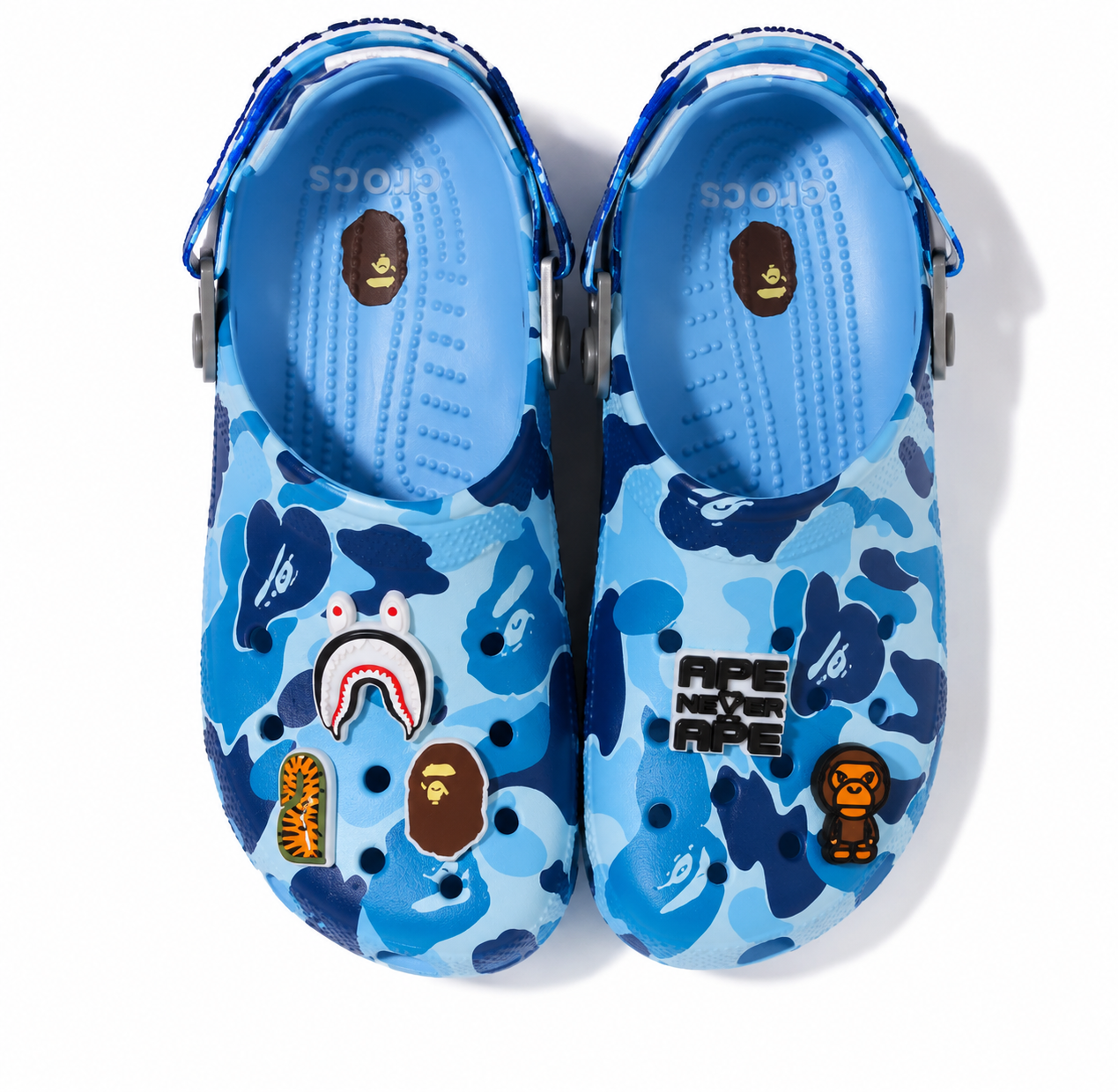BAPE (Bathing Ape) x CROCS - Blue Camo