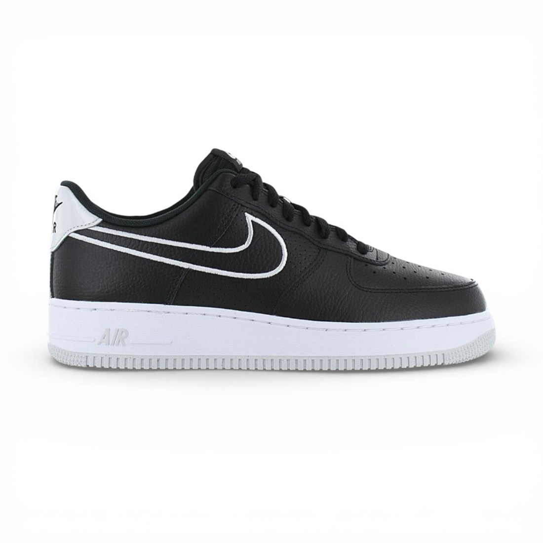 Nike air force outline swoosh black