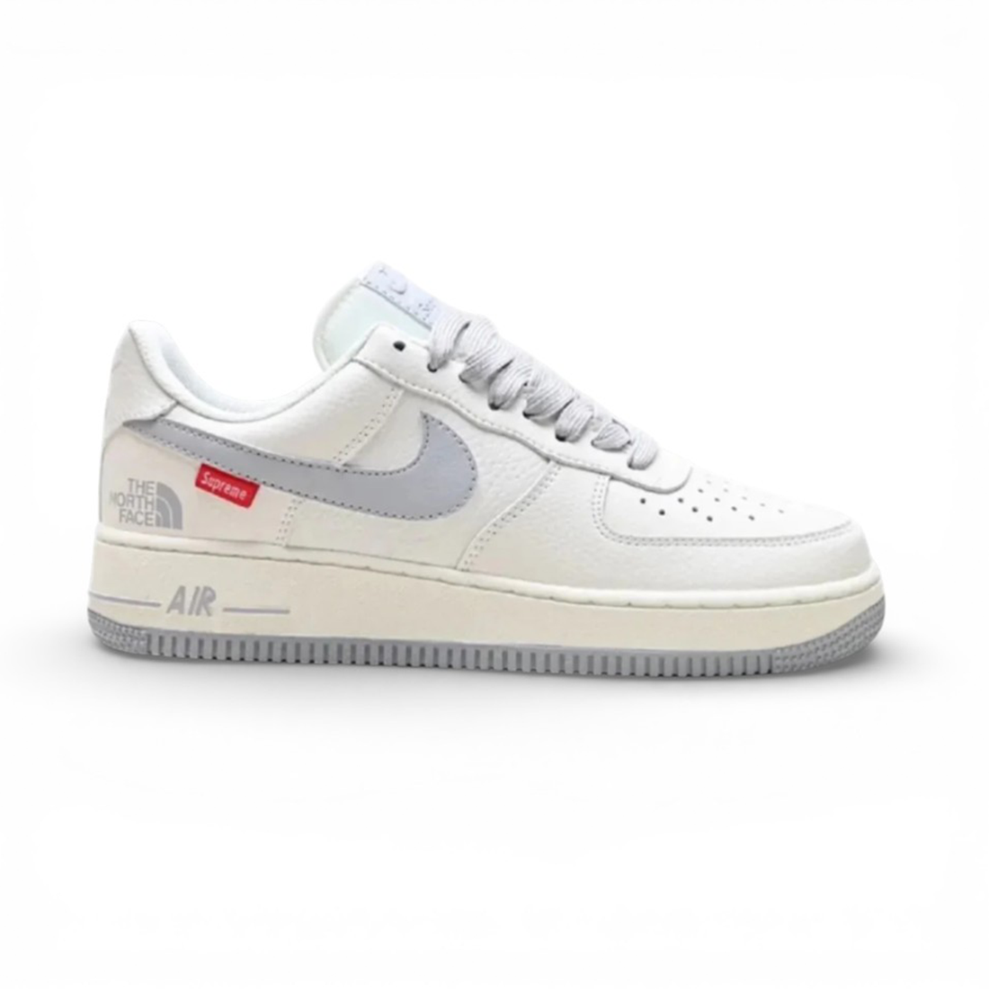 Nike Air Force Supreme x The North Face Off White Grey